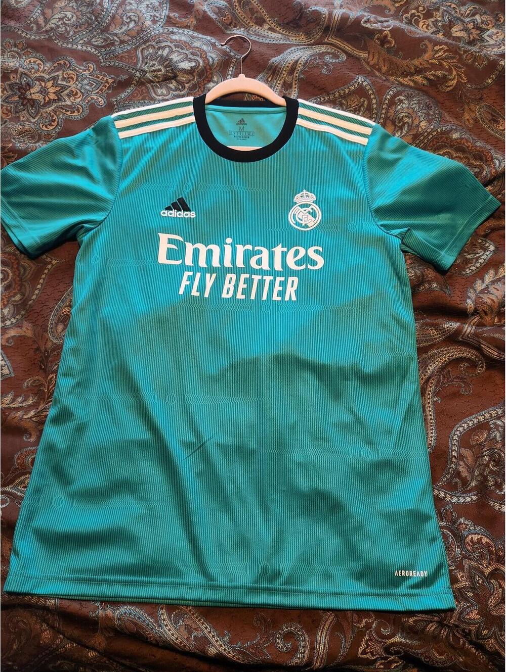 Real Madrid 2021/2022 Spain Third Soccer Jersey Size M